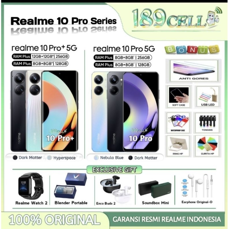 REALME 10 PRO PLUS PRO+ 5G 12/256 8/256 8/128 Garansi Resmi Realme Harga  2,399,900 Ringgit*Penghantaran Percuma