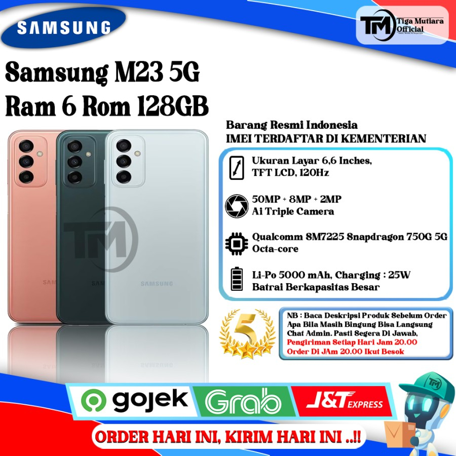 Samsung M23 5G Ram 6 Rom 128GB Giá 3,099,000 Đồng*Miễn phí vận chuyển