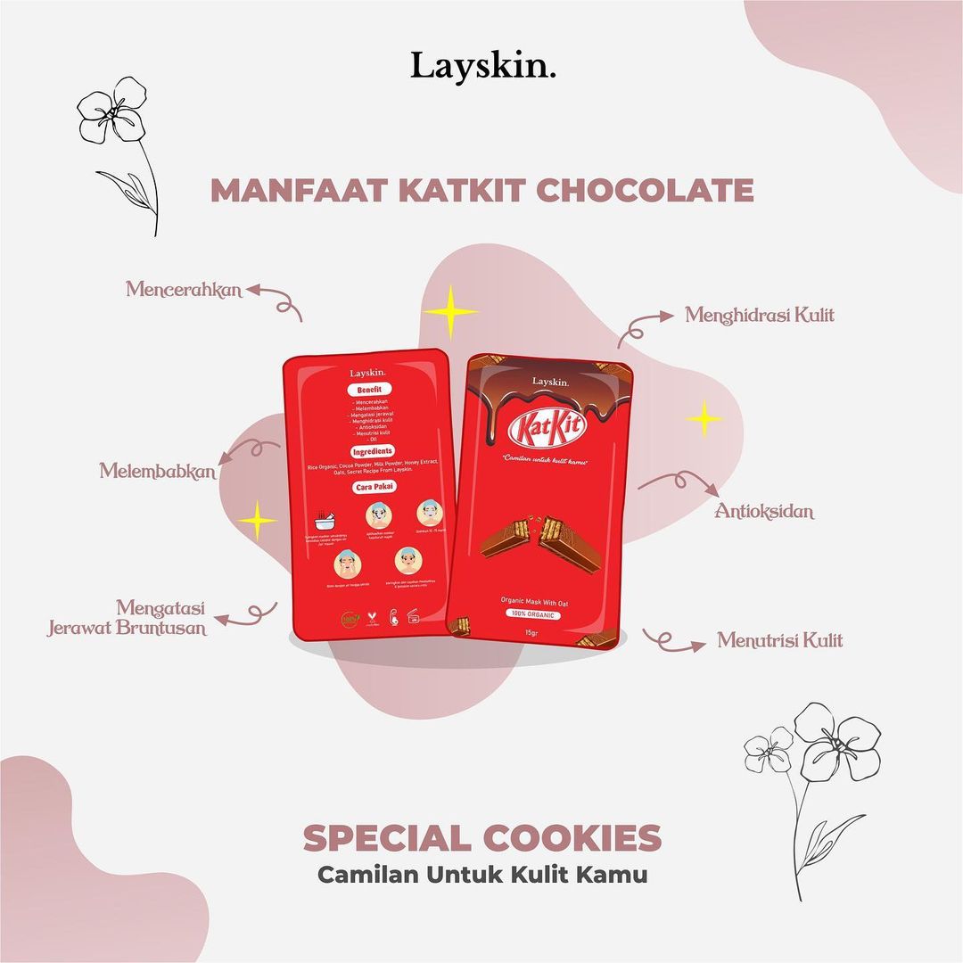 Masker Viral Organik Cookies Layskin Masker Organik Kat Kit Masker Organik Taro Masker Organik Matcha Lazada Indonesia