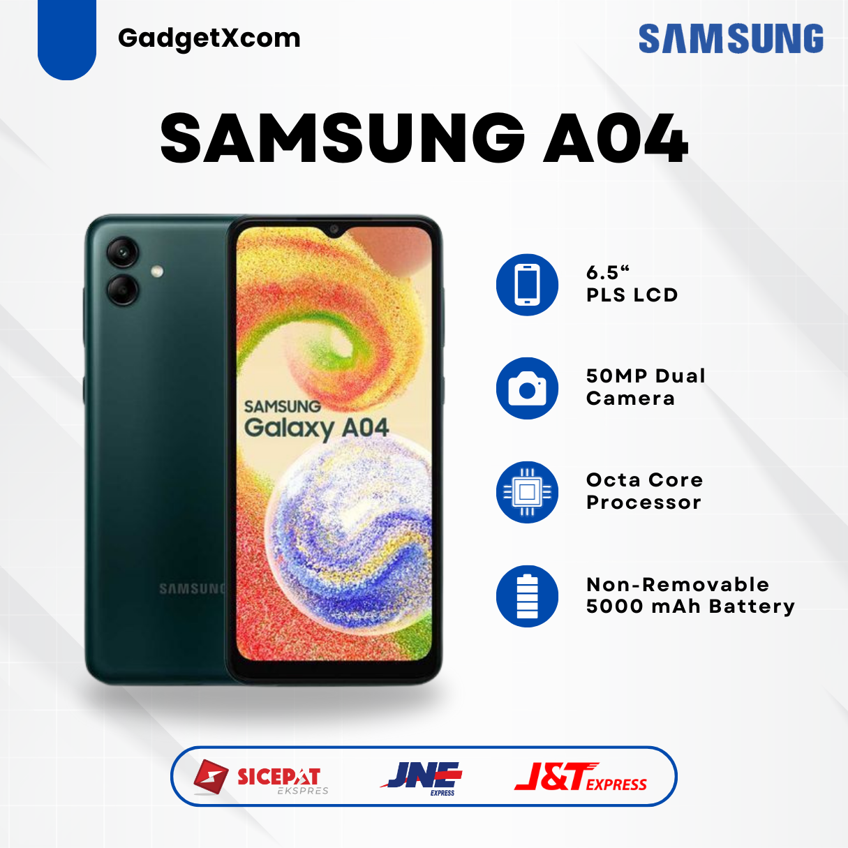 SAMSUNG A04 4/64 3/32 Fullset Like-NEW Istimewa PROMO Giá 1,068,000 Đồng*Miễn phí vận chuyển