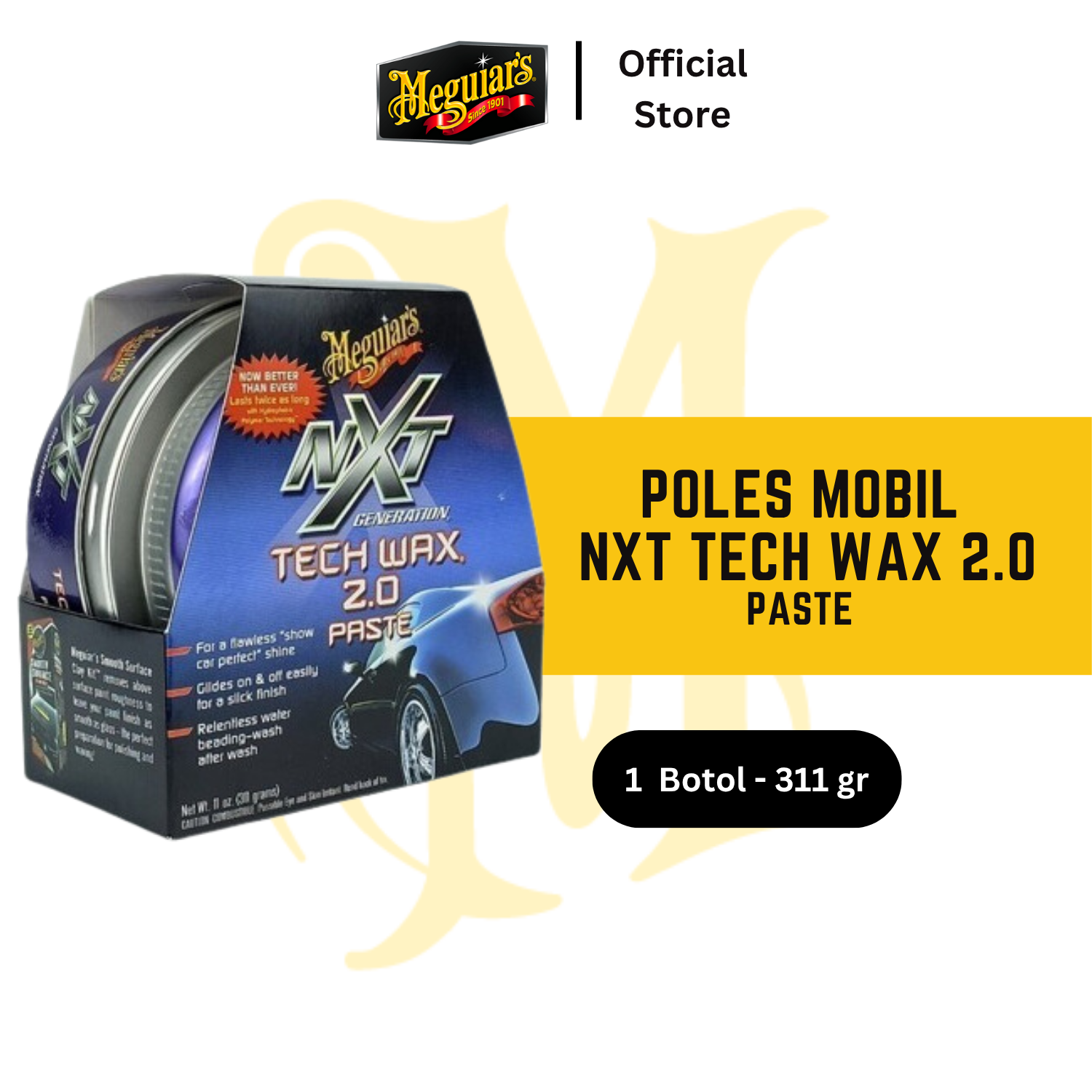 Meguiars NXT Tech Wax 2.0 Paste G12711 - Poles Mobil Harga 600,000 rupiah*Gratis Ongkir
