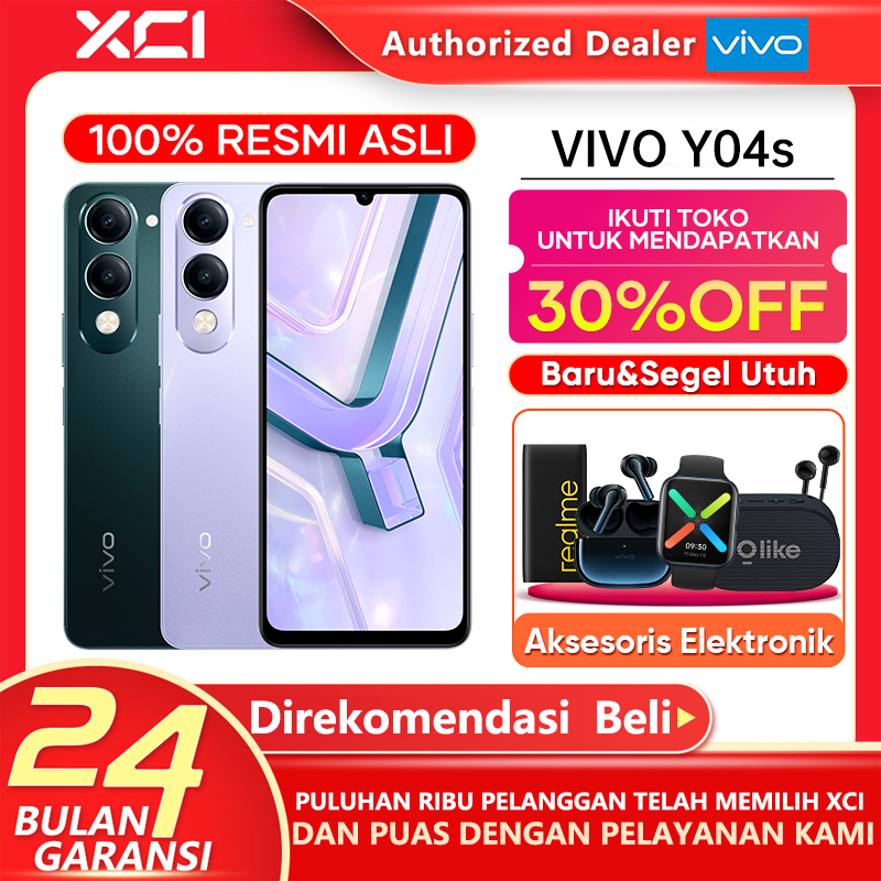 Vivo Y04S (4/64Gb) - 6000Mah Battery, Ip64 Rainproof, Extreme Resilience Harga  1,399,000 Ringgit*Penghantaran Percuma