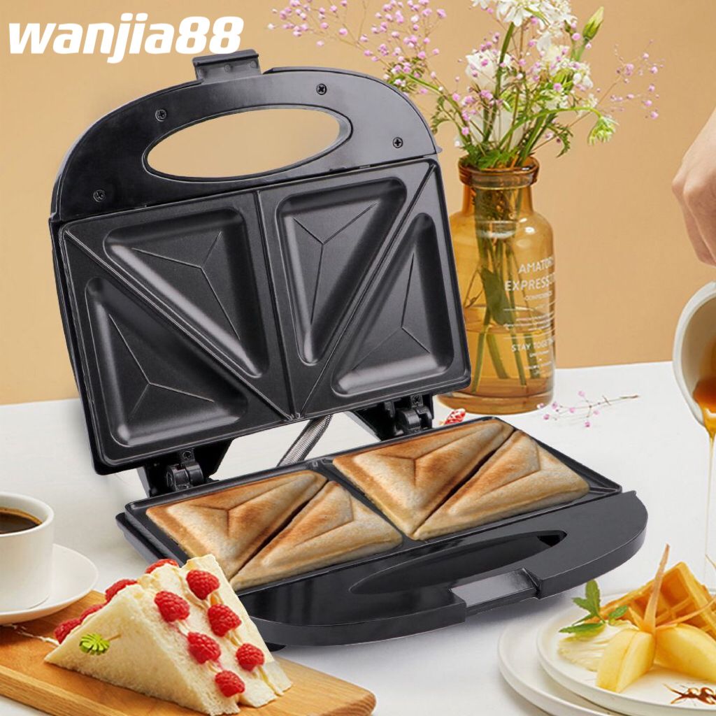 KZS70LW Sandwich Toaster 700 Watt KZS-70L(W) Pemanggang Roti Listrik Anti Lengket