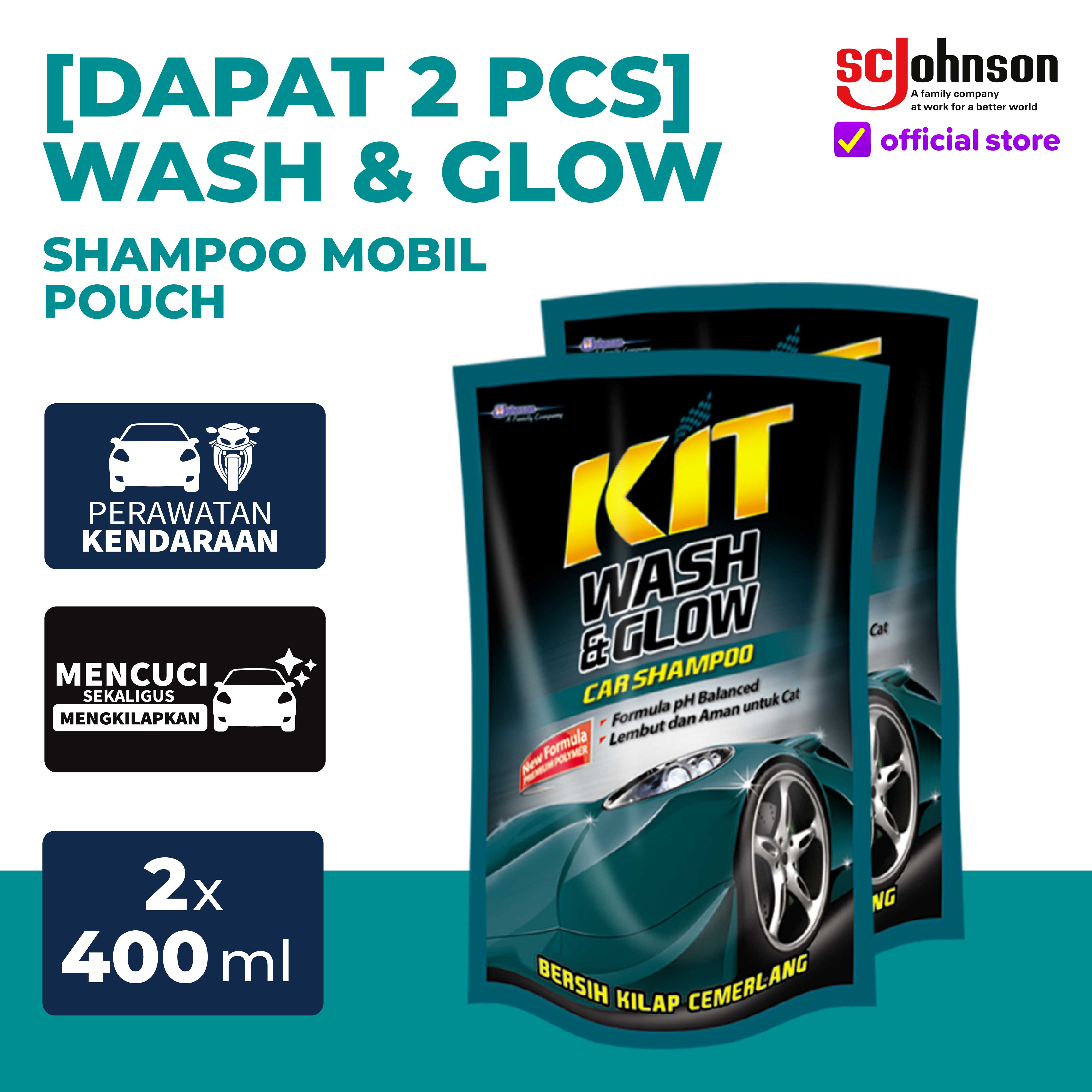 (Dapat 2pcs) KIT Wash & Glow Pouch 400ML Harga 15,834 rupiah*Gratis Ongkir