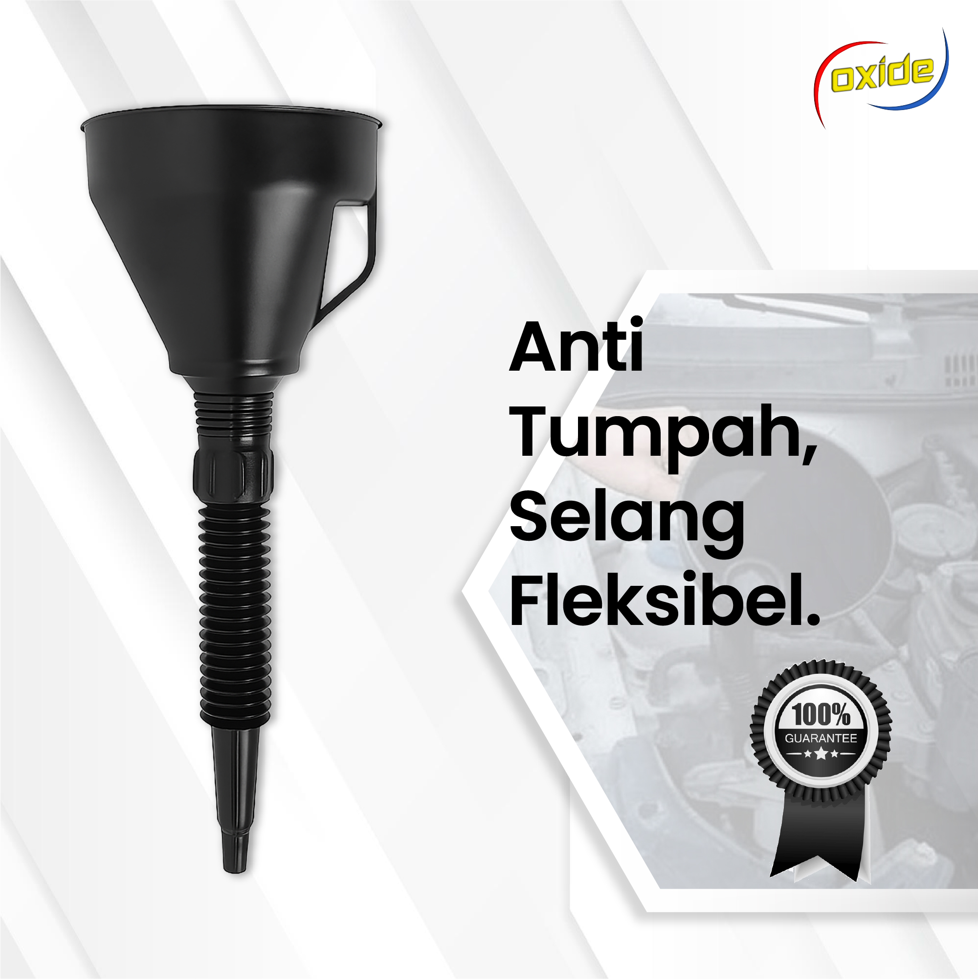 Oxide Multifunctional Flexible Funnel / Oil Water Funnel for Car Motorcycle Oil Change Harga 15,500 rupiah*Gratis Ongkir