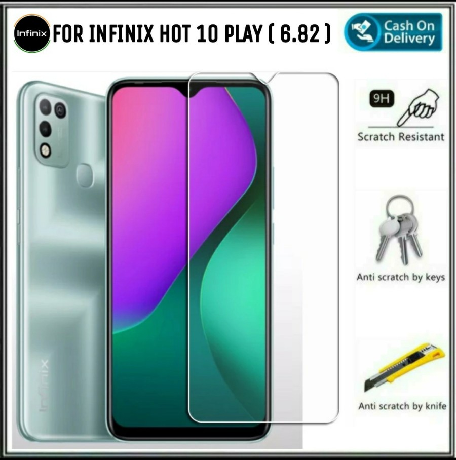 tempered glass hp infinix hot 10