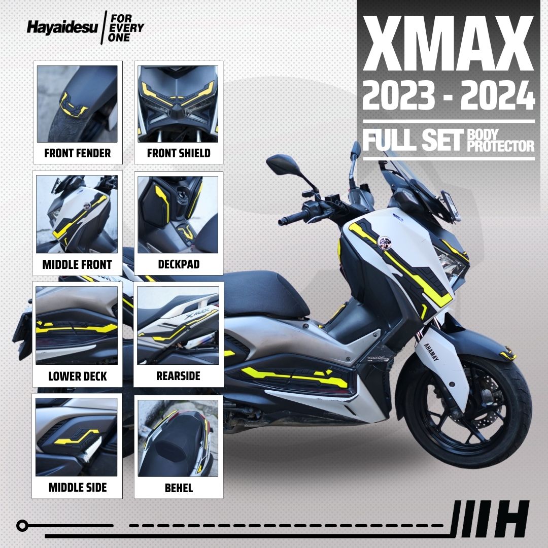 Hayaidesu Yamaha XMAX Connected (2023-2024) Full Set Body Protector Cover Harga 692,640 rupiah*Gratis Ongkir