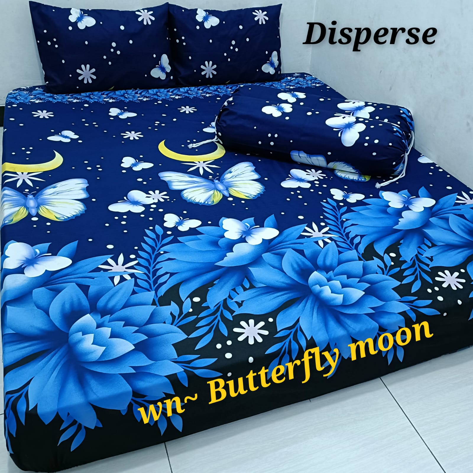 Butterfly Motif Bed Sheets Uk.120 160 180 200 High 20