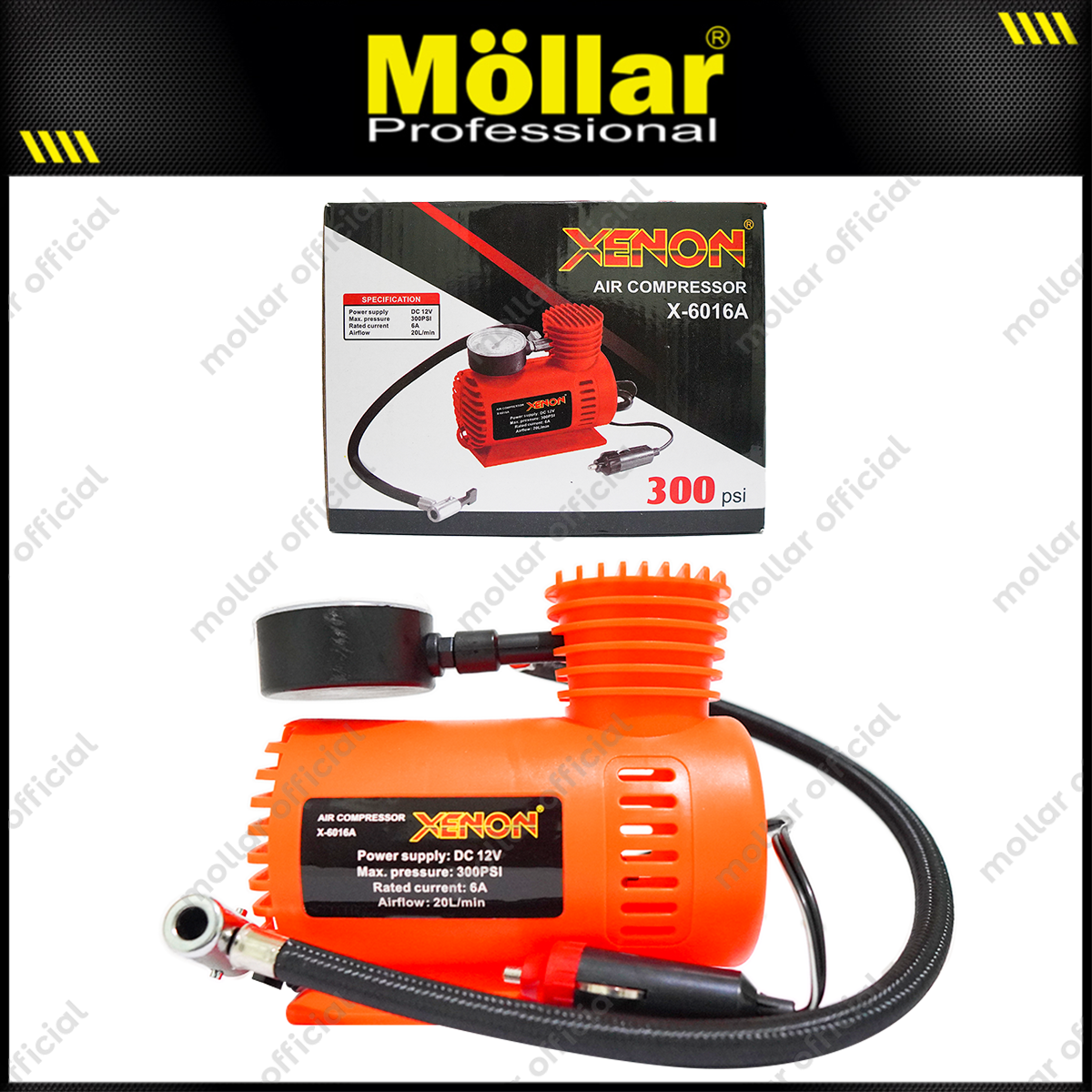 XENON X-6016A Kompresor Pompa Angin Mini - DC 12V Mini Air Compressor Harga 80,000 rupiah*Gratis Ongkir