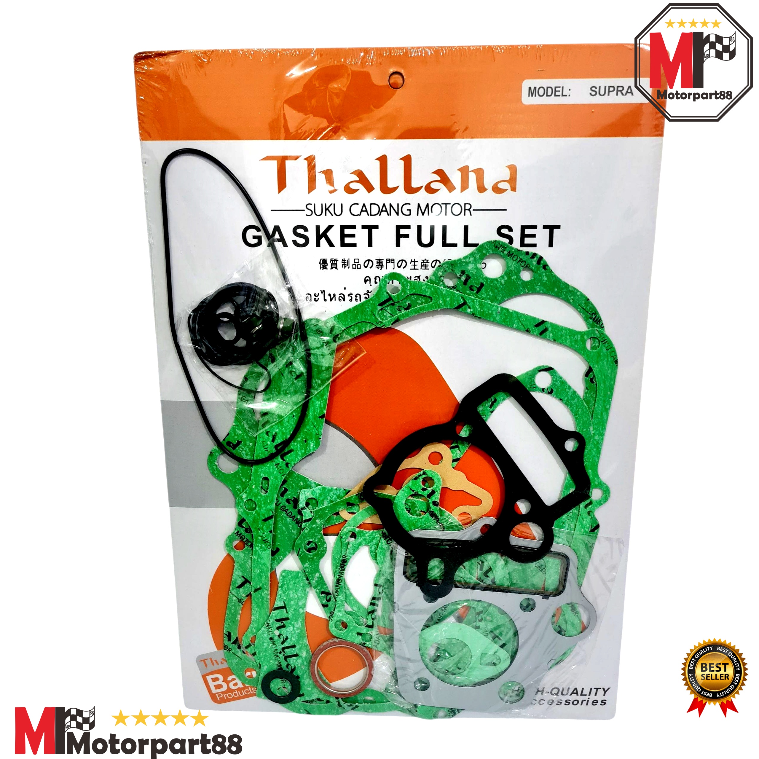 Gasket thalland gasket full set supra grand win prima supra X thalland Harga 23,850 rupiah*Gratis Ongkir