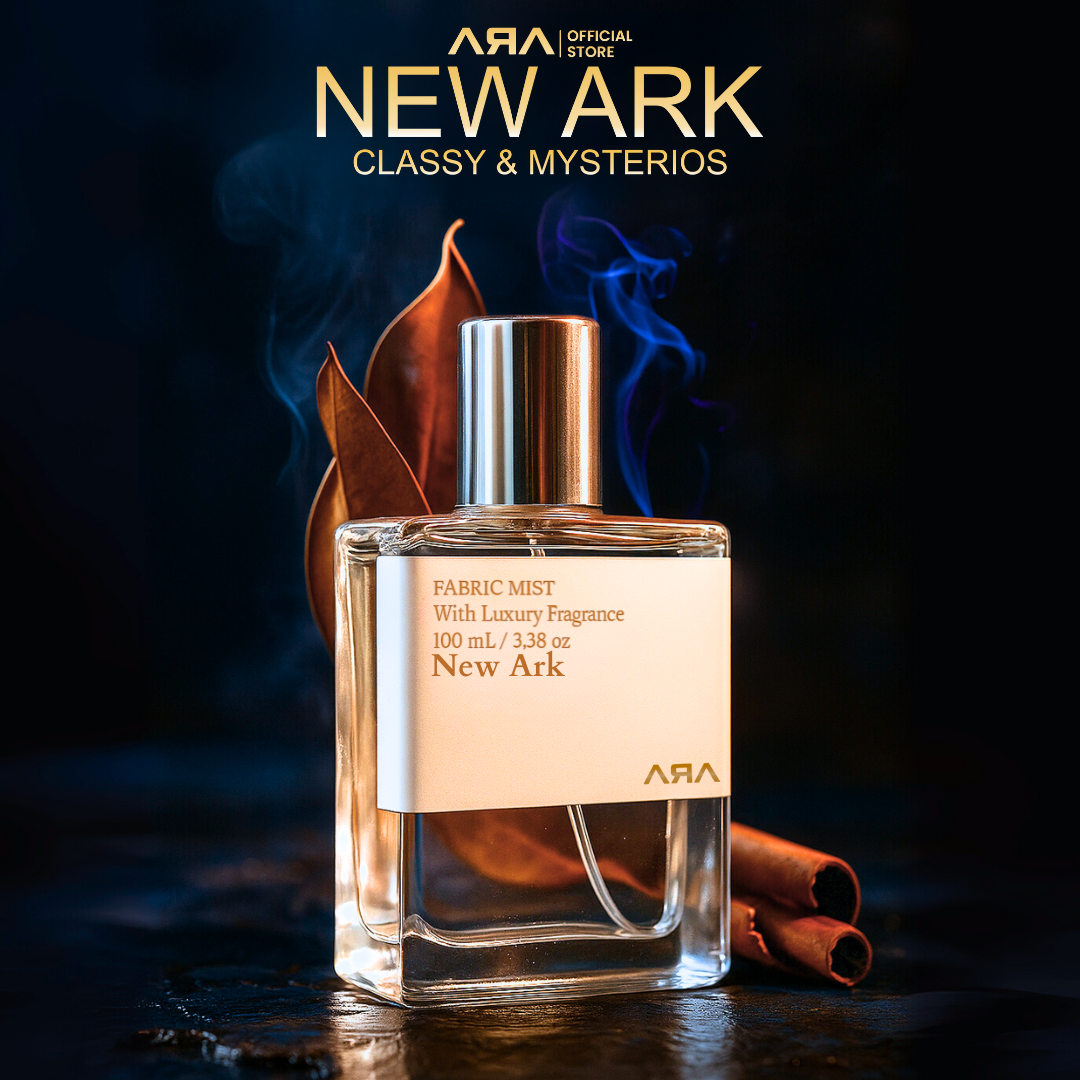 Fabric Mist New Ark Luxury Fragrance Classy & Mysterious Elegant Aroma Water Based Formula Rumahwangiara