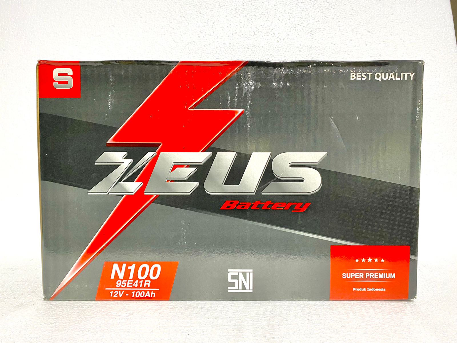 Aki mobil N100 Zeus N100 (95E41R)LM 100 AH Harga 1,344,000 rupiah*Gratis Ongkir