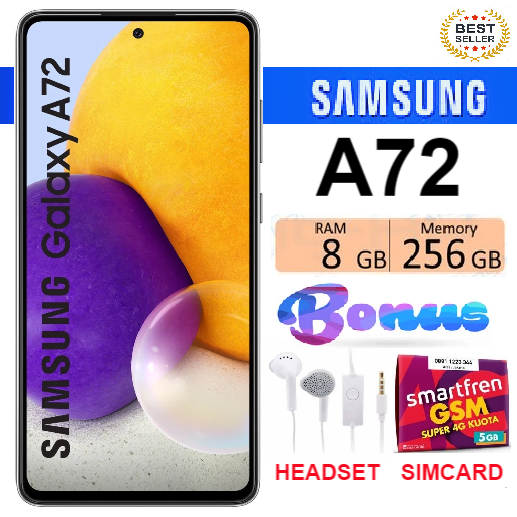 SALE!!! SAMSUNG GALAXY A72 RAM 8/256 GB FULLSET Bergaransi - FREE SIMCARD Harga  2,700,000 Ringgit*Penghantaran Percuma