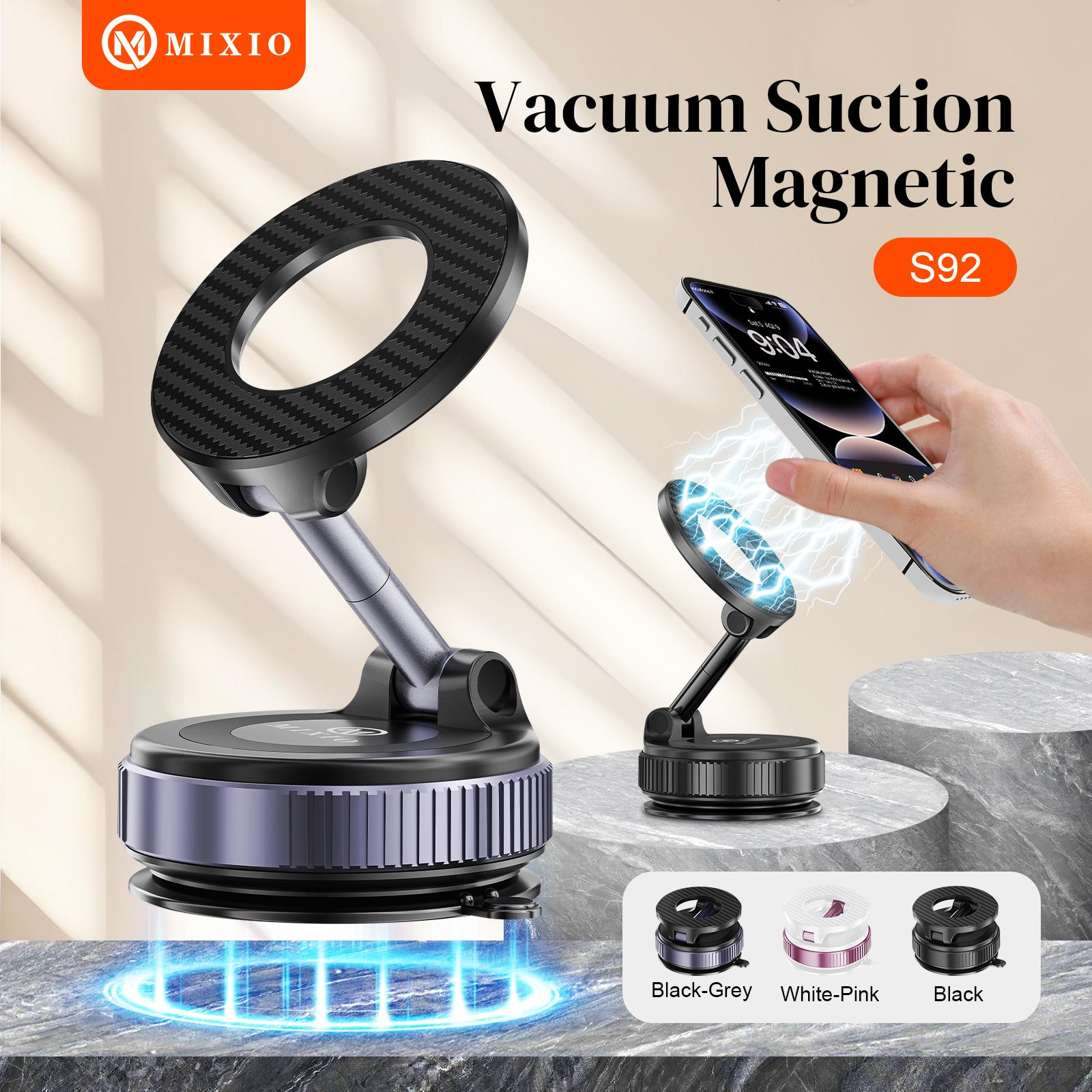 Mixio S92 Vacuum Suction Magnetic Phone Holder Premium Car Holder Dashboard Glass Adjustable 360 ° Multifunctional Folding Mount Car Holder Harga 88,000 rupiah*Gratis Ongkir