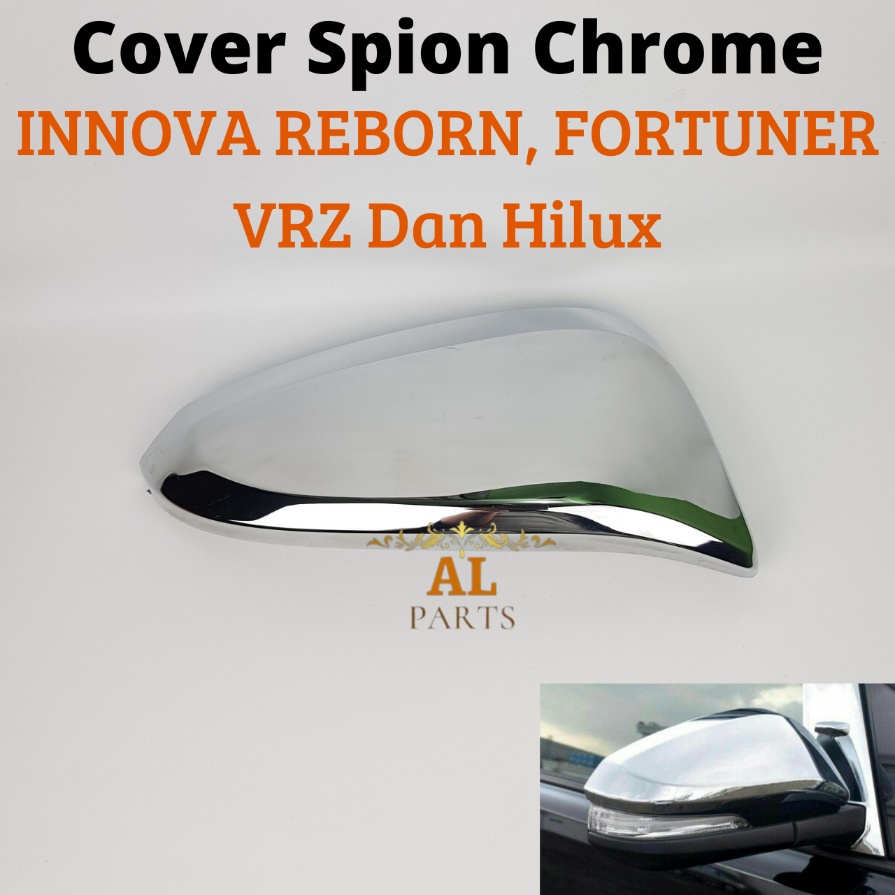 Cover spion Innova Reborn Original /Cover Spion Fortuner Vrz /Cover Spion Chrome Innova Reborn Harga 120,000 rupiah*Gratis Ongkir