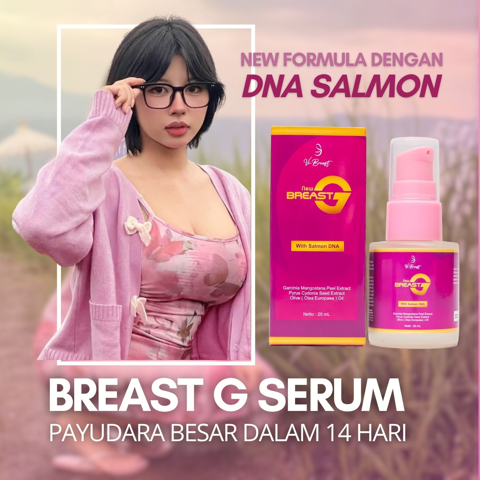 Breast g Breast Enlargement Serum for Women Breast Firming Breast Enlargement Medicine Effective Body Care Original - Merek Hanza Beauty Harga 140,000 rupiah*Gratis Ongkir