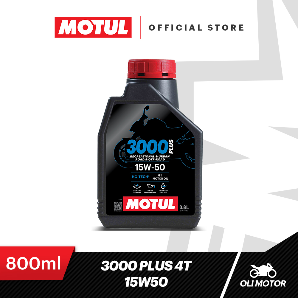 Motul Oli Motor 3000 PLUS 4T 15W50 0.8L II Harga 74,901 Ringgit*Penghantaran Percuma