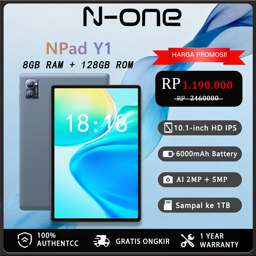 N-One NPAD Y1 10.1 8GB + 64GB smooth running no Catton WiFi tablet 5000 mAh official warranty 1 year Giá 1,190,000 Đồng*Miễn phí vận chuyển