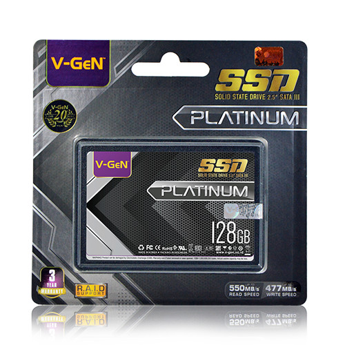 SSD Solid State Drive V-GeN 128GB SATA 3 - SSD VGEN SATA III PLATINUM RESCUE Harga 318,500 rupiah*Gratis Ongkir