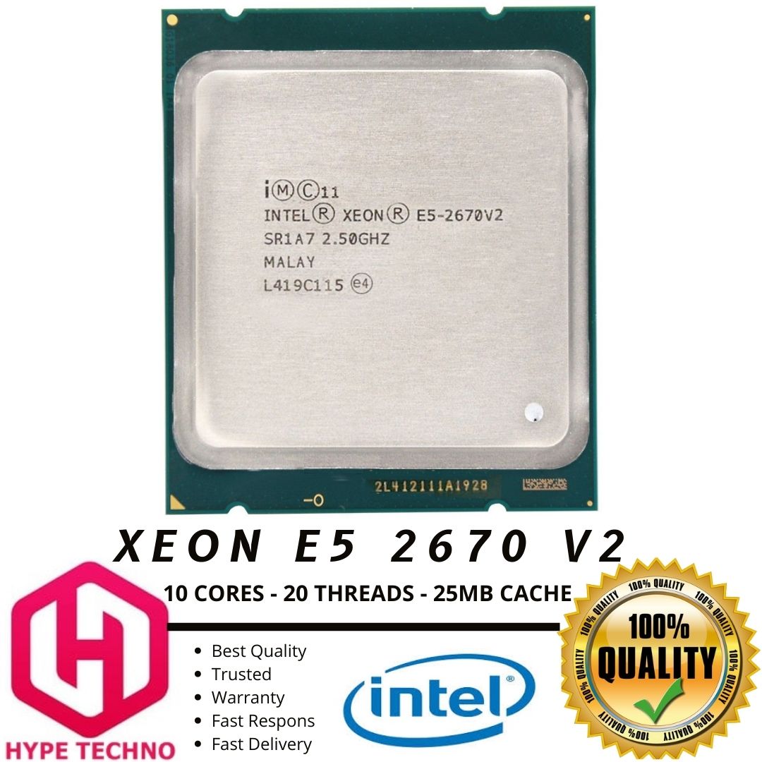 XEON E5 2670 V2 - 10 CORES 20 THREADS. CACHE 25MB. 2.5GHZ UP TO