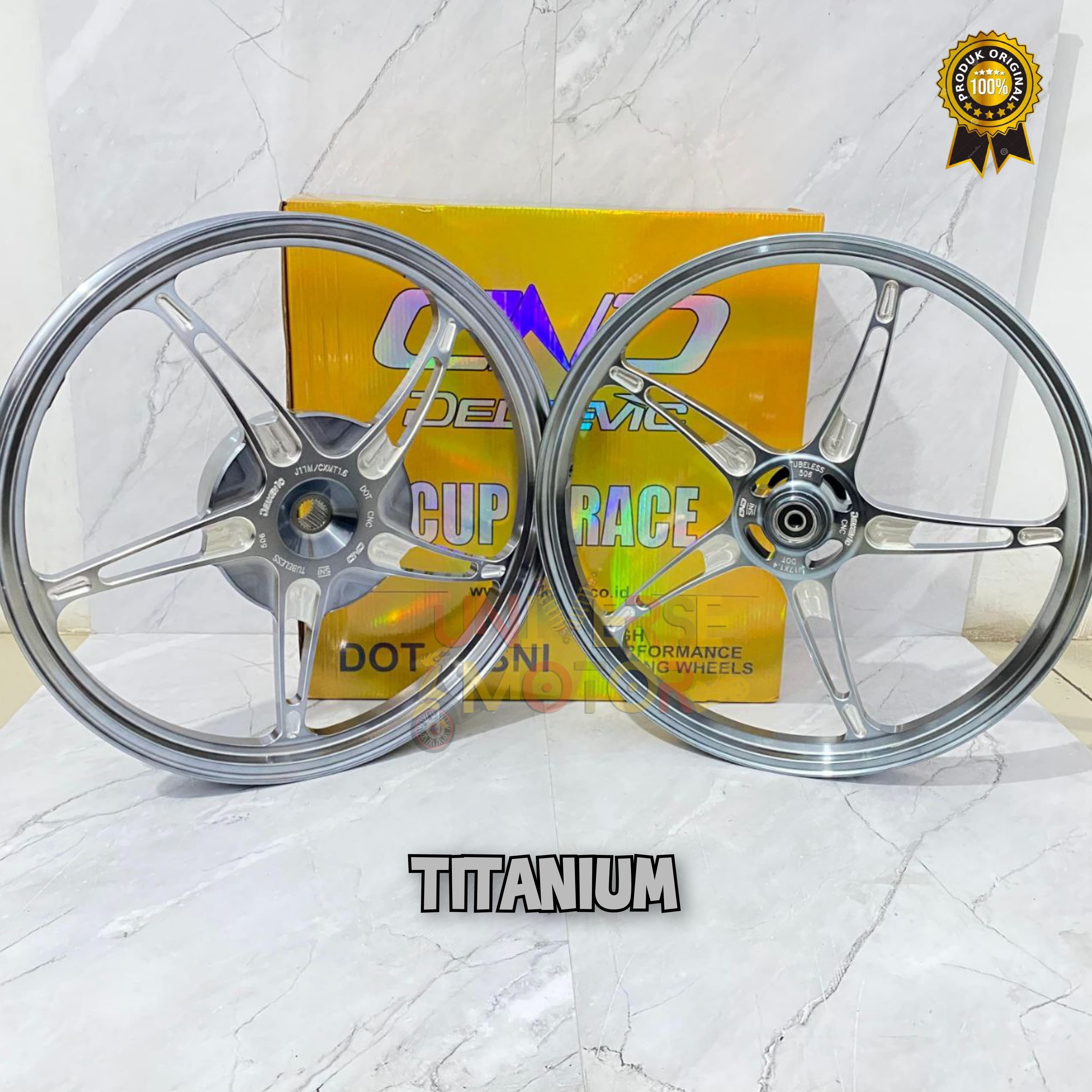 Delkevic K-Speed Ring 17 Beat, Vario 110, Vario 125-150, Vario 160, Scoopy, Genio Ring 17 Cnc Original Harga 1,580,000 rupiah*Gratis Ongkir