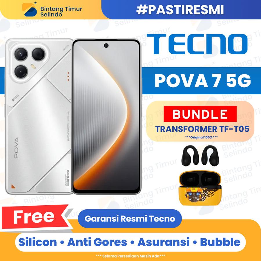 Tecno Pova 7 5G 8/128GB & 8/256GB - Garansi Resmi 1 Tahun Harga 2,768,000 rupiah*Gratis Ongkir