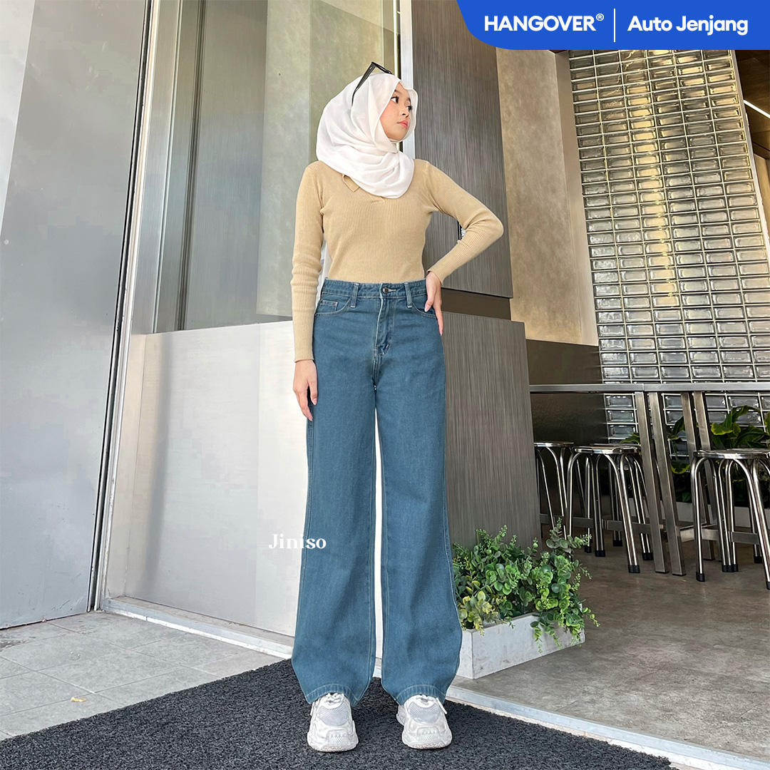 Jiniso - Highwaist Loose Jeans 817 Hangover - Merek JINISO Harga 191,500 rupiah*Gratis Ongkir
