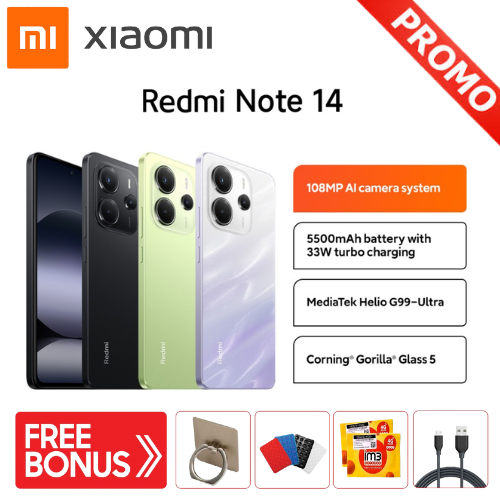 Xiaomi Redmi Note 14 Harga  1,999,000 Ringgit*Penghantaran Percuma