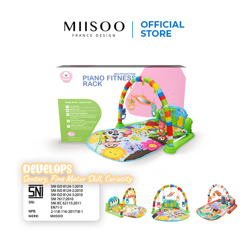 MIISOO PEDAL PIANO FITNESS RACK Baby Musical Playgym Bayi Kerincingan Baby Gym babygym
