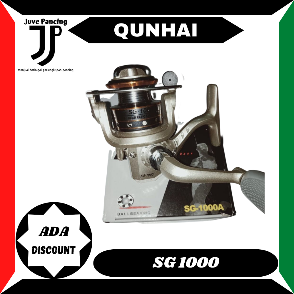 Jual Reel, Spinning QUNHAI SG-1000, Almunium Spool - Kab. Tangerang -  Fishingguru