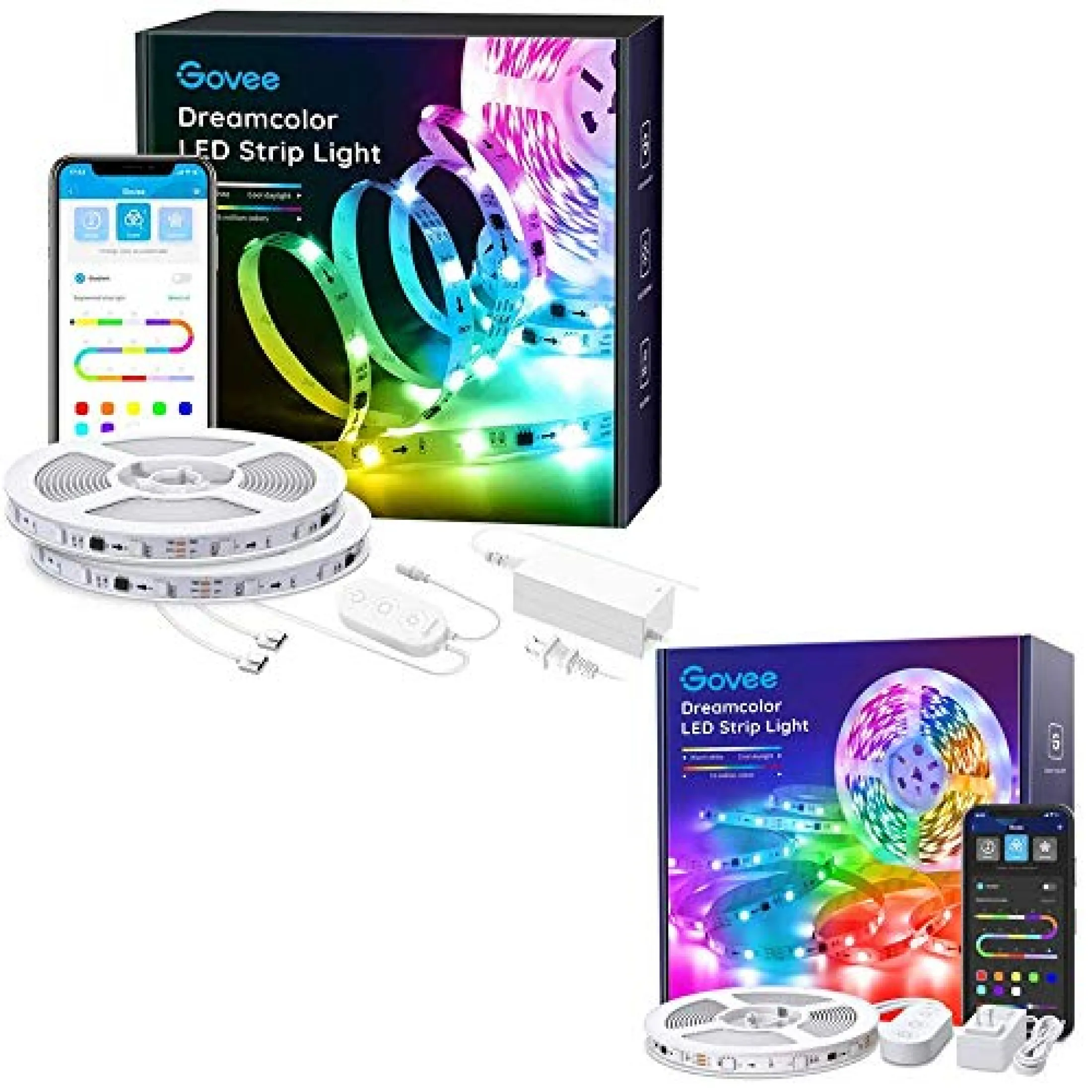 Govee Lampu Tali Led 32 8ft Bundel Kontrol Aplikasi Kendali Segmentasi Rgbic Dengan Lampu Tali Led 16 4 Kaki Lampu Bluetooth Kendali Segmentasi Rgbic Untuk Ruang Tamu Dapur Kamar Tidur Ruang Tamu Lazada Indonesia