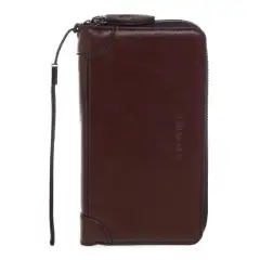 Hamlin Dive Long Wallet Dompet Wanita Material Kulit Leather Multiple Compartment ORIGINAL - Brown