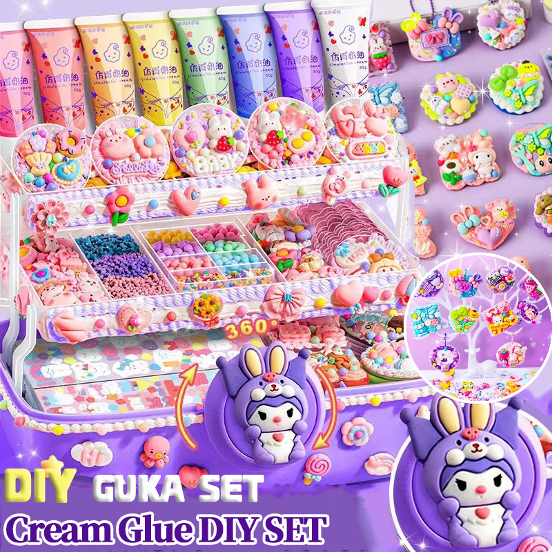DIY Keychain Set DIY Deco Cream Set DIY Keychain Hadiah ulang tahun