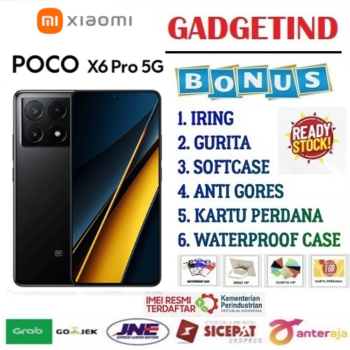 SALE POCO X6 Pro 5G 12+512GB Dimensity 8300-Ultra 120Hz FIow AMOLED 67W T Harga 3,675,000 rupiah*Gratis Ongkir