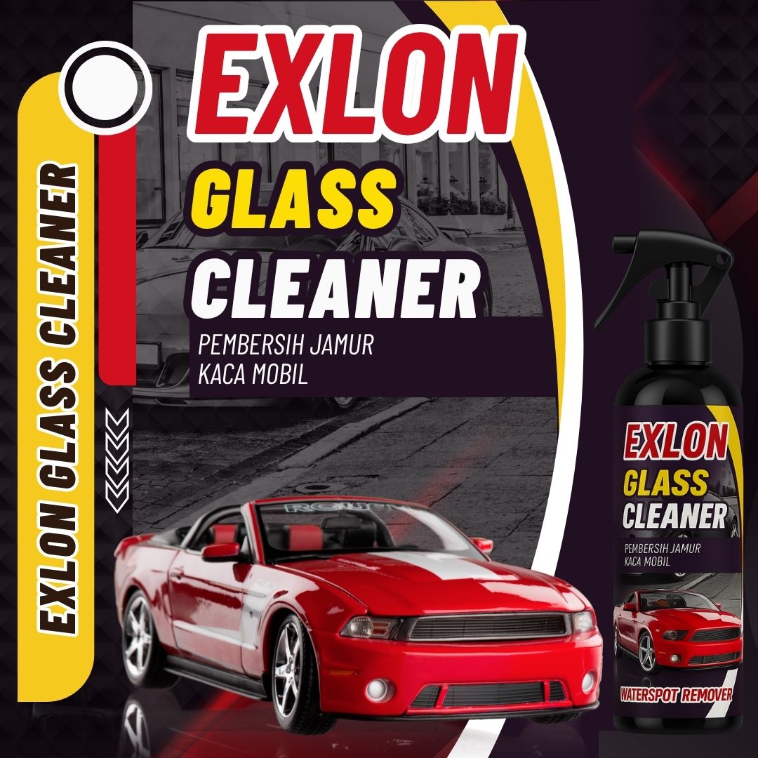 Exlon Glass Cleaner (Glass Mold Cleaner, Cars, Helmets, Lenses, Etc.) Harga 28,899 rupiah*Gratis Ongkir