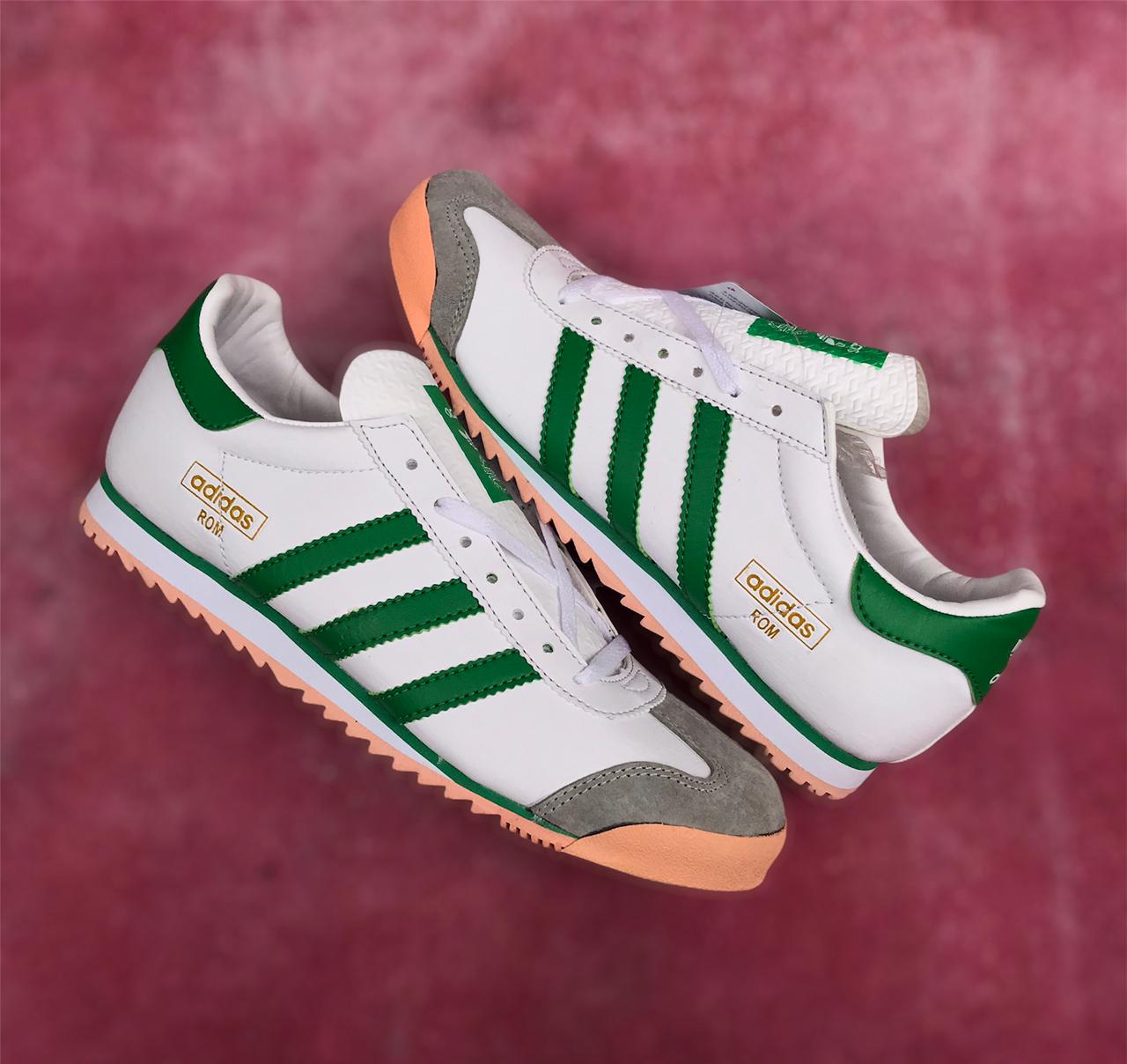 SEPATU ADIDAS ROM - WHITE GREEN ADIDAS 