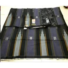 100% Sarung BHS Mercerized Songket Silver 1
