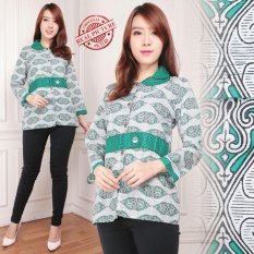 168 Collection Atasan Blouse Selena Kemeja Batik Wanita - Biru MudaIDR65900. Rp 65.900