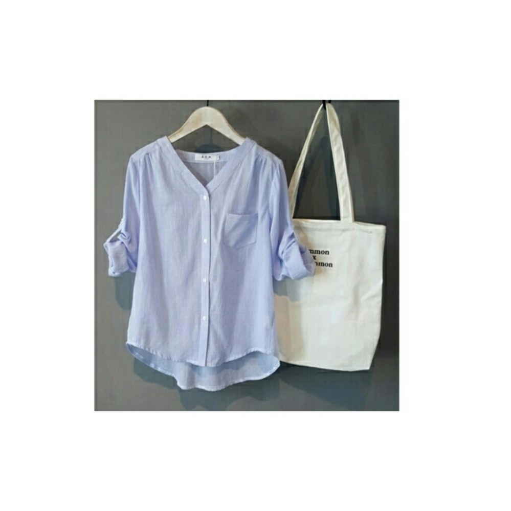 369 Kemeja Nancy Biru