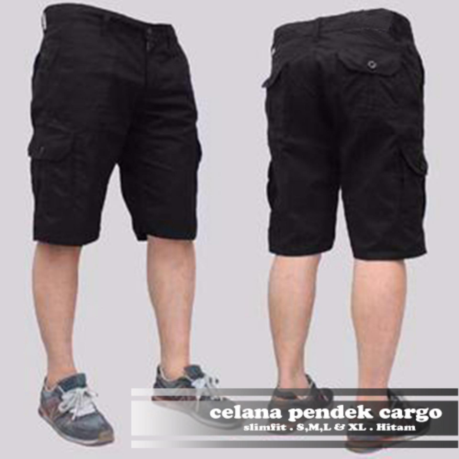AHF Celana Cargo Pendek Pria - Abu Muda