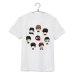 Gambar ALIPOP BTS Bangtan Boys Album Cartoon Shirt K POP 2017 New FashionCotton Tshirt T Shirt Short Sleeve Tops T shirt DX009 (White)  intl