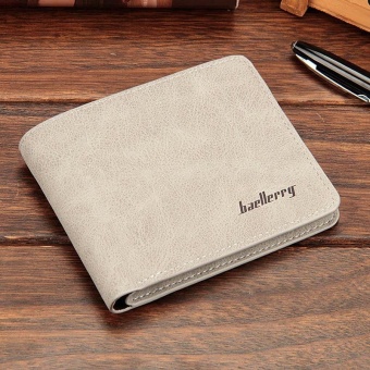 Amart Fashion Dompet Koin Pria Korea Dompet Pendek Kasual Kulit PU Warna Solid Vintage Wadah Kartu Uang Januari 2019 - 3 Amart Fashion dompet koin pria Korea dompet pendek kasual kulit PU warna Solid vintage wadah kartu uang - 3