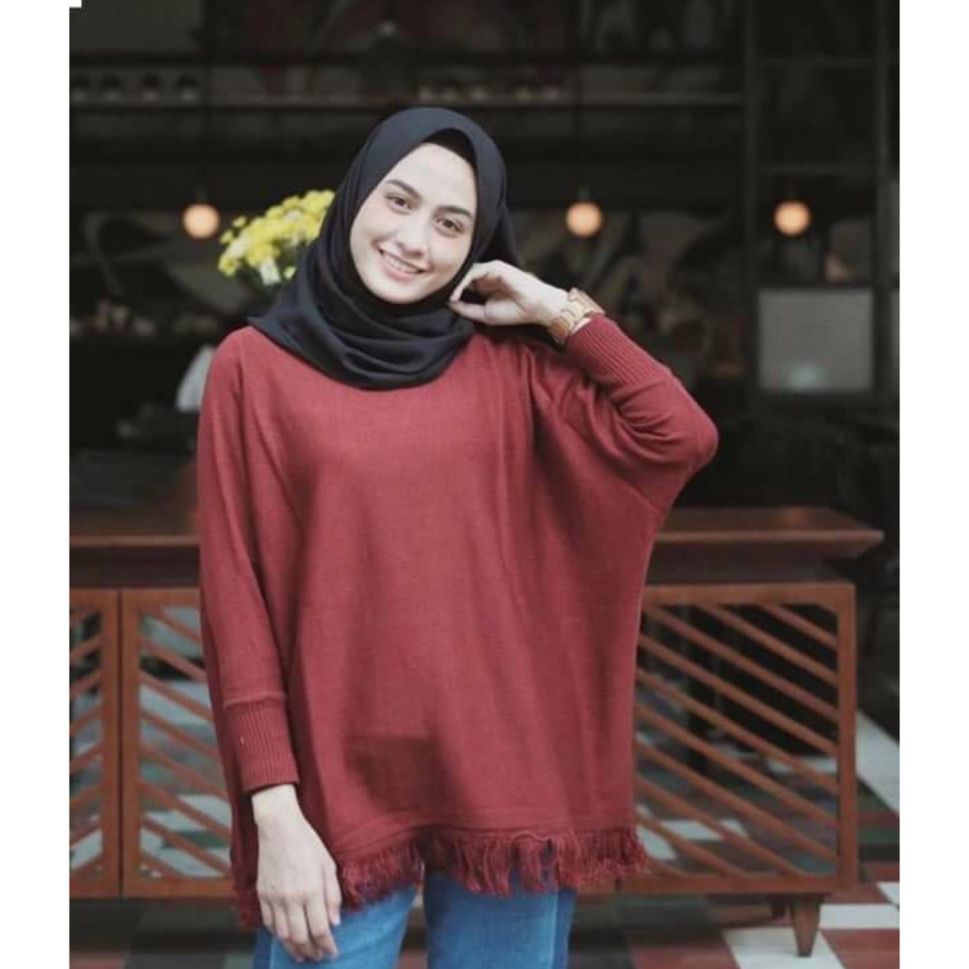 Atasan Fashion Wanita- Raida with bottom Rumbai- Rajut Halus- Kualitas dijamin- tidak Panas Atasan Fashion Wanita- Raida with bottom Rumbai- Rajut Halus- Kualitas dijamin- tidak Panas