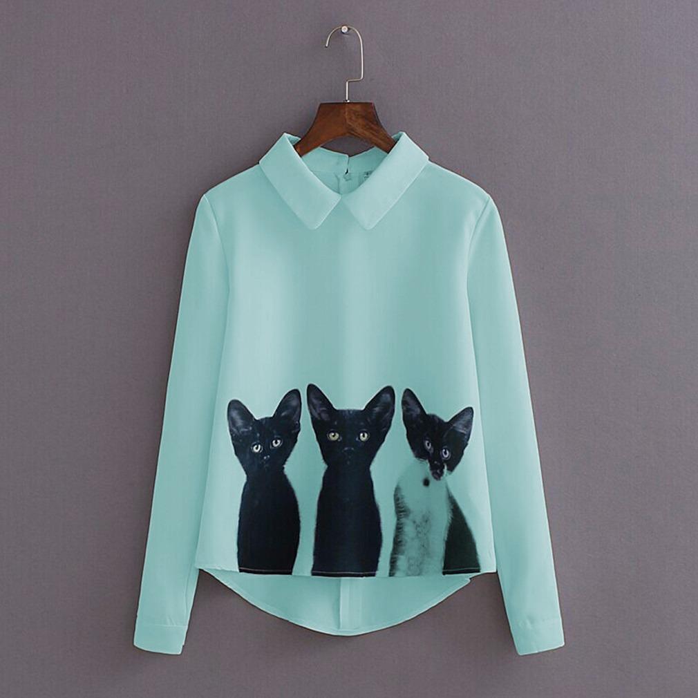 Ayako Fashion Blouse Cat - AY (BW) Ayako Fashion Blouse Cat - AY (BW)