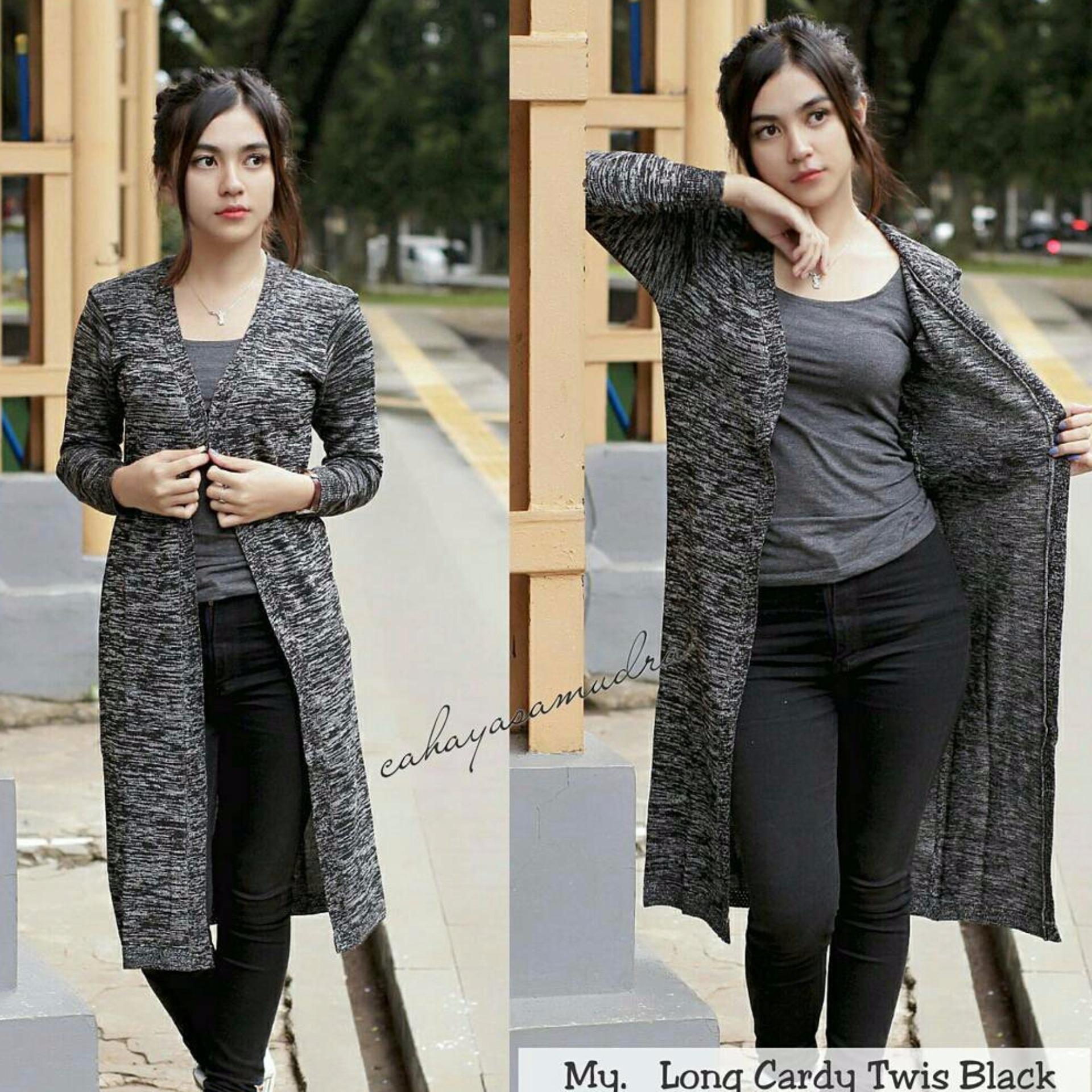 Azam Clobber Long Twist Cardy - Rajut Twist Halus