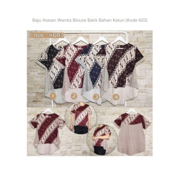 jual baju atasan wanita blouse batik bahan katun kode 603 iq malll di lazada omjoni jual baju atasan wanita blouse batik bahan katun kode 603 iq malll di lazada omjoni