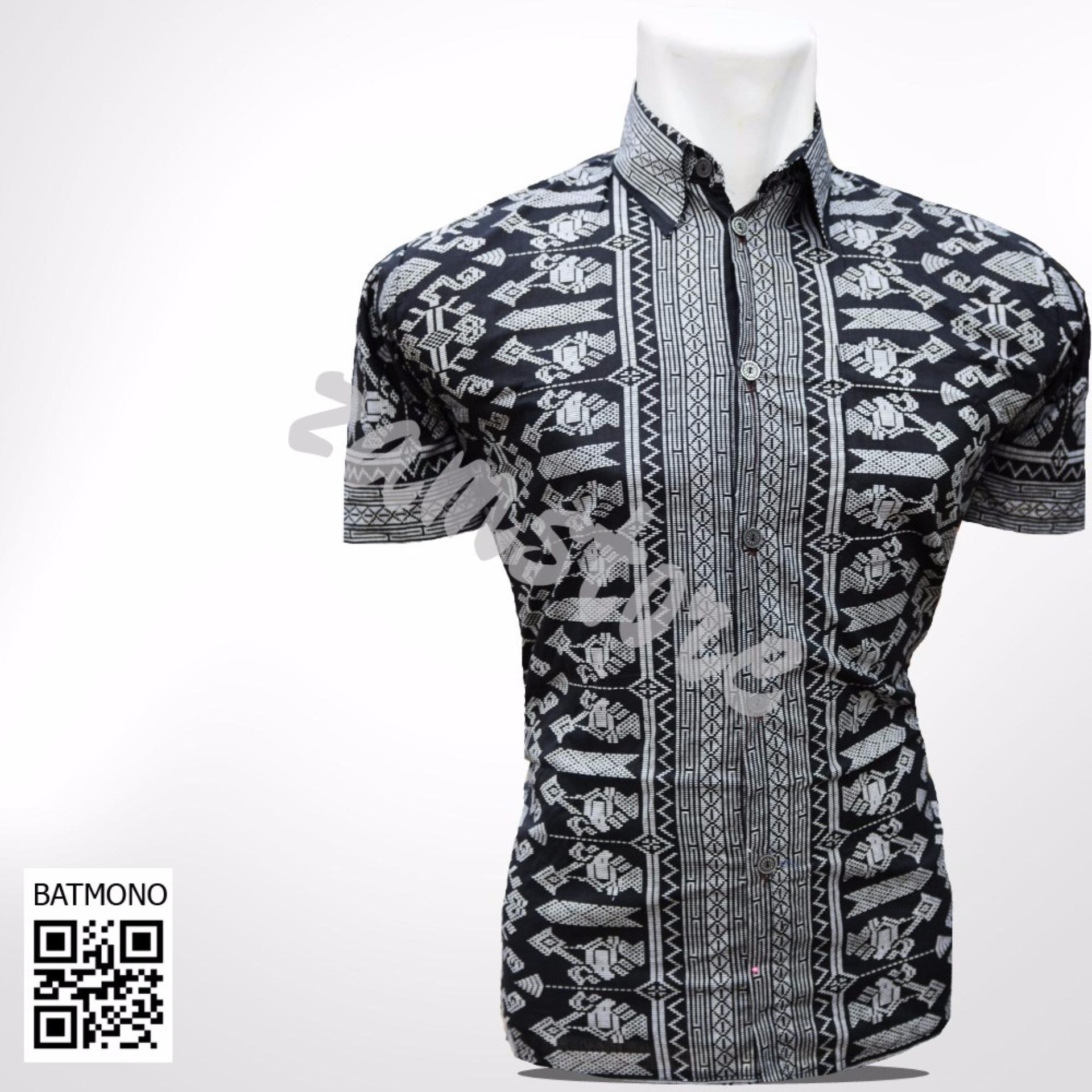  Baju Batik Pria Eksklusif Kemeja Lengan Pendek Motif 