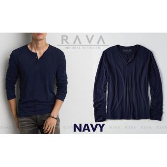 Baju Kaos Pria Henley Lengan Panjang ORIGINAL Maret 2019 - 3 Baju Kaos Pria Henley Lengan Panjang ORIGINAL - 3