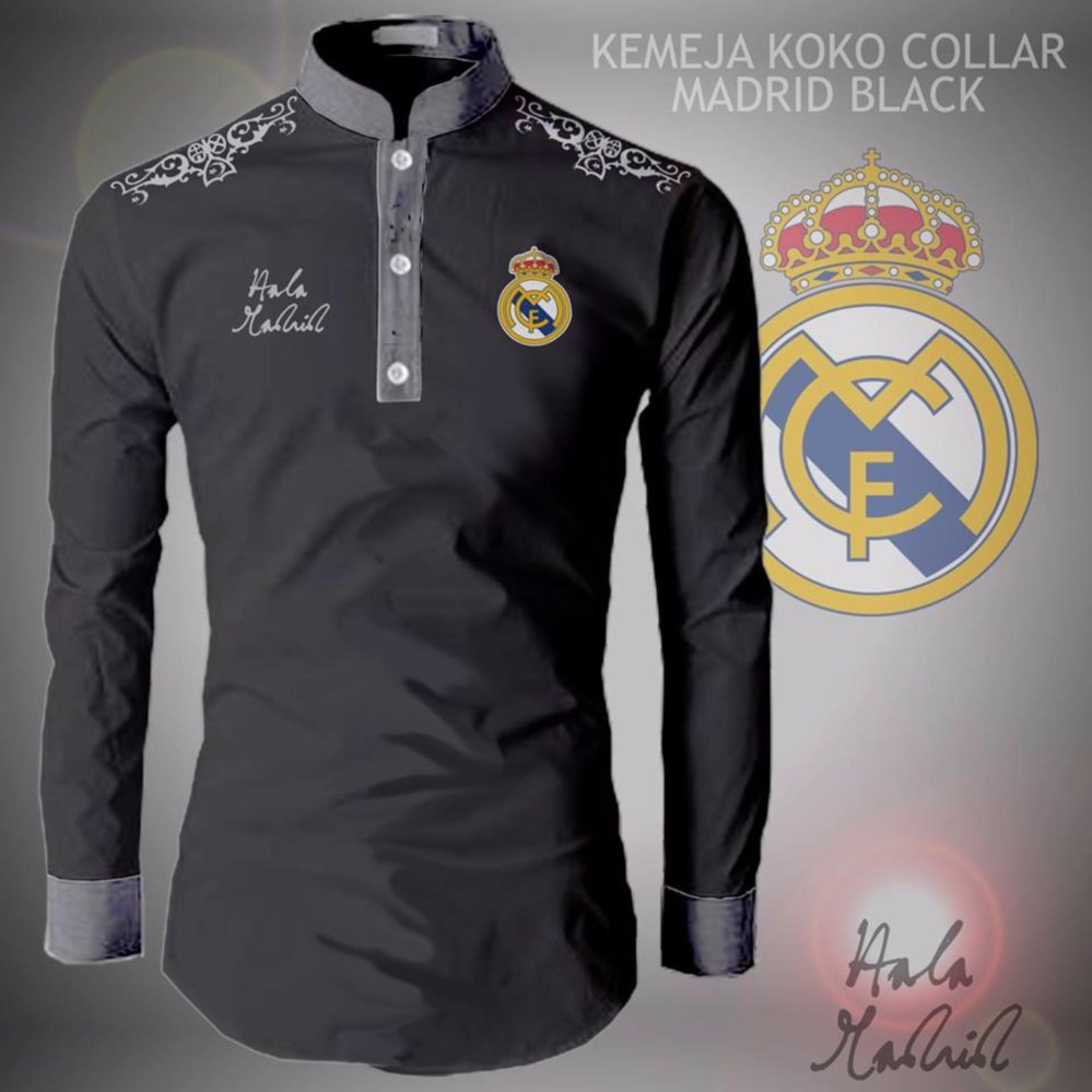 Baju Koko Collar Bola Real Madrid Lazada Indonesia
