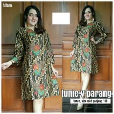 Baju Wanita Dress Batik Tunik V Parang